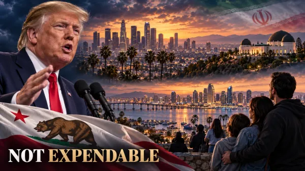 Trump's Iran Remark and the Backlash in California