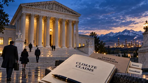 Supreme Court weighs energy companies’ bid to block a major climate-change lawsuit